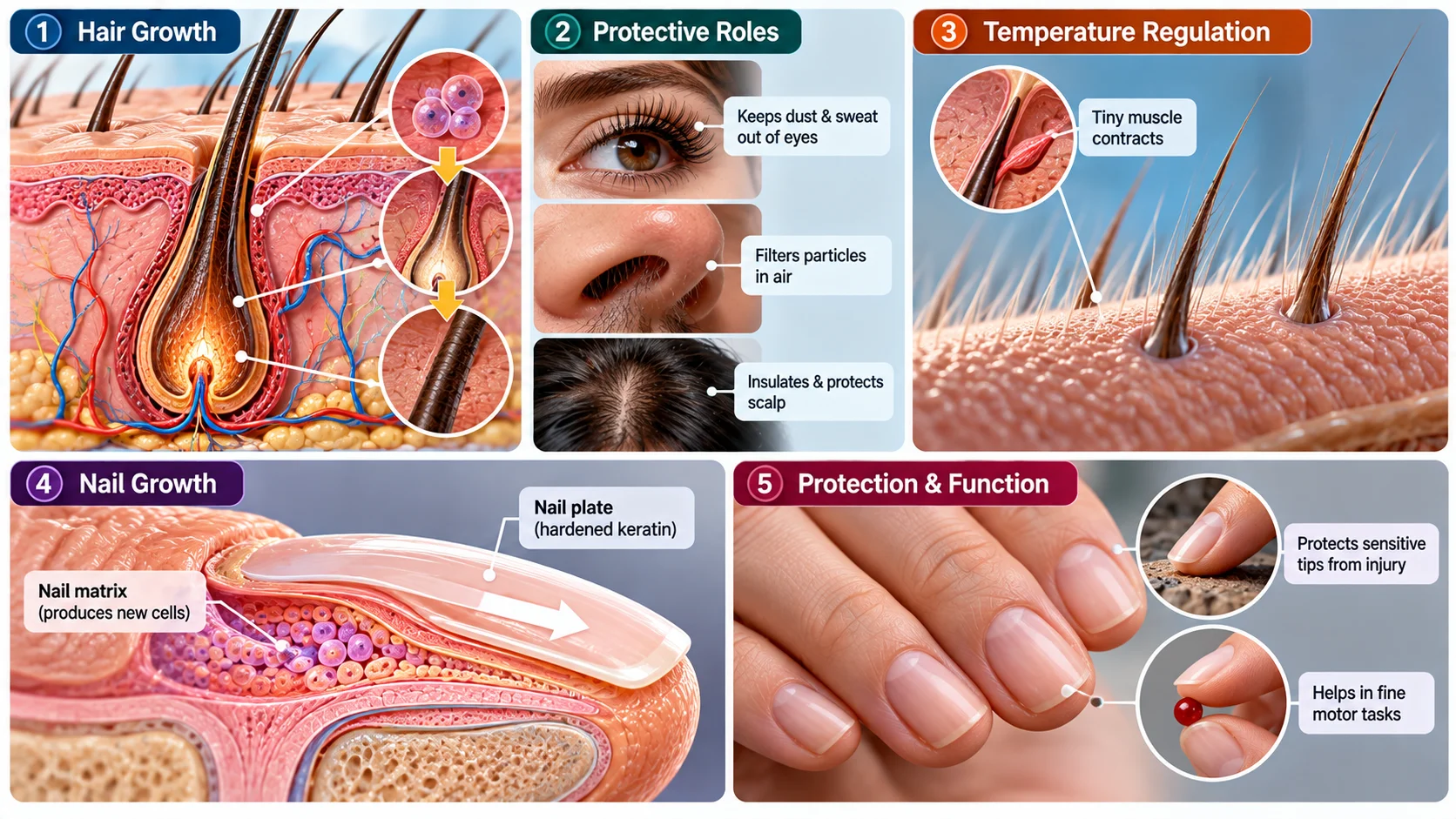 How Hair and Nails Work