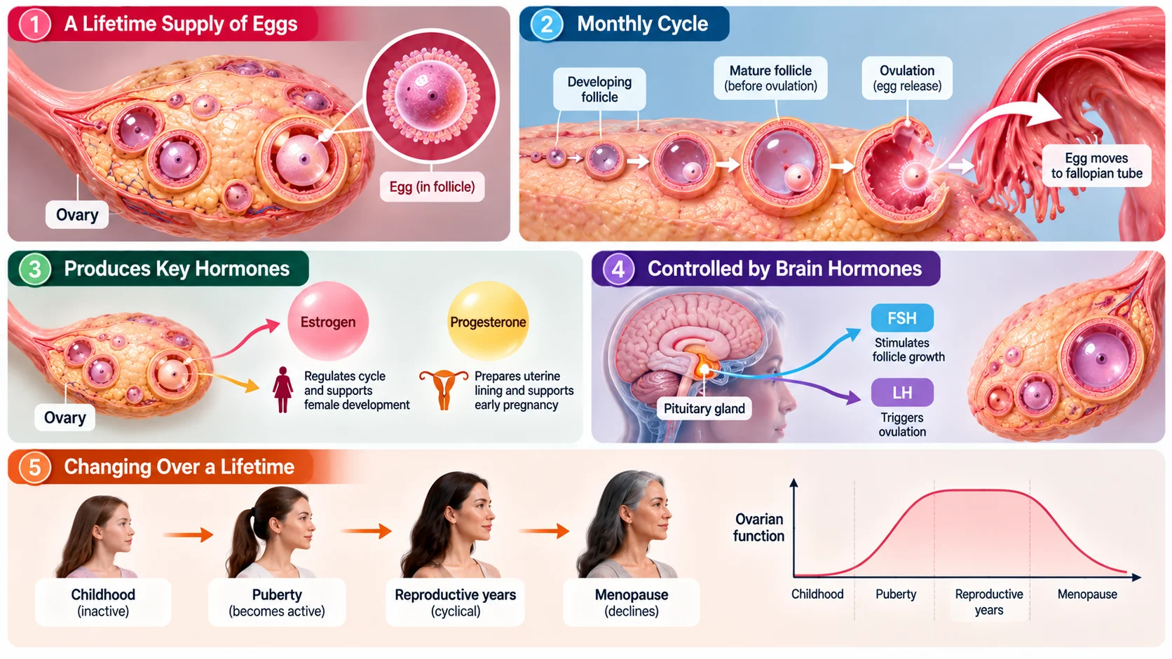 How the Ovaries Work
